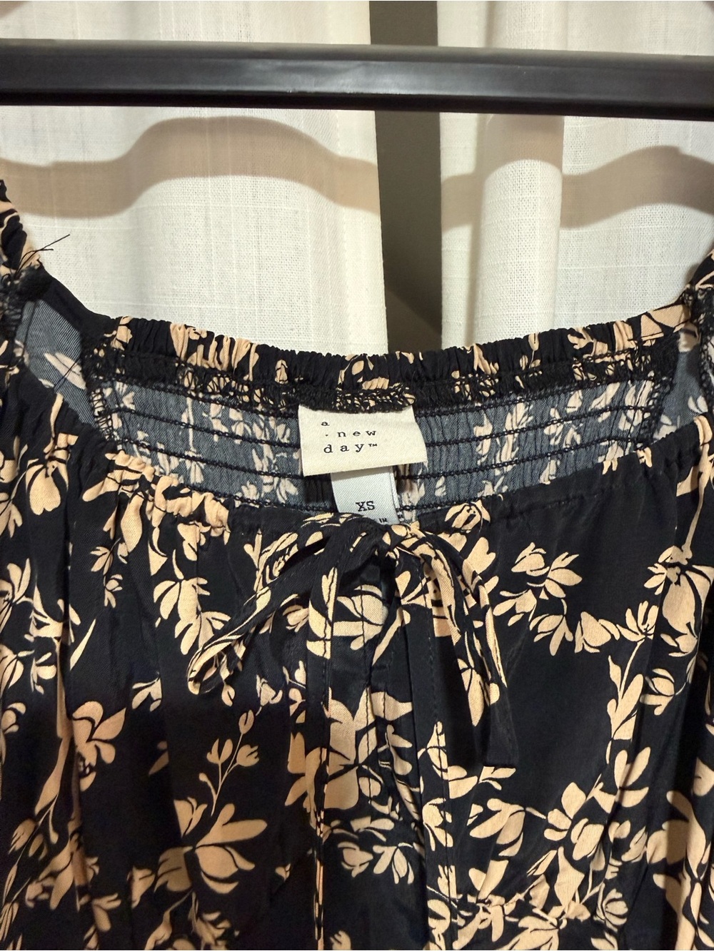a new day Black Floral Maxi Dress with Beige Print - Picture 3 of 5